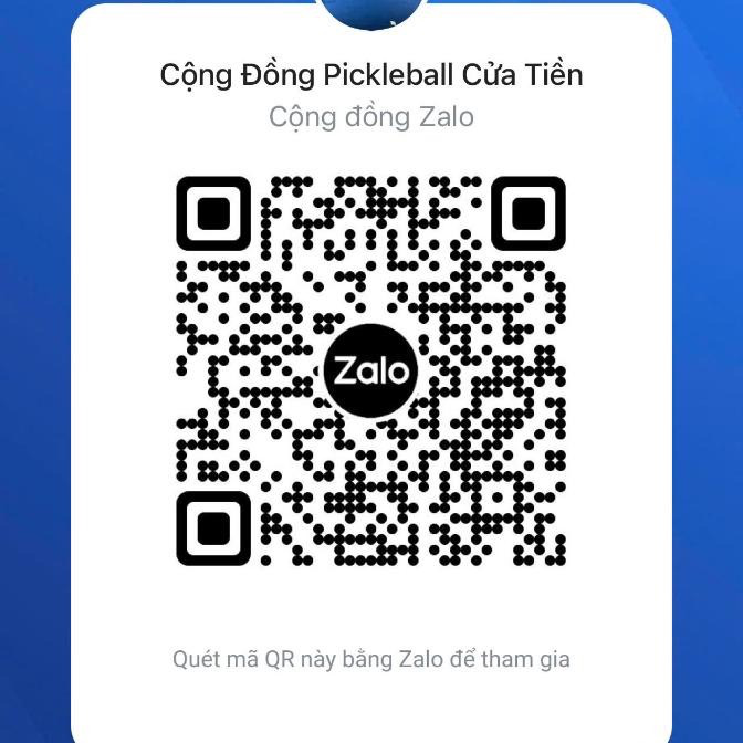 QR nhóm Zalo Cộng Đồng Pickleball Cửa Tiền